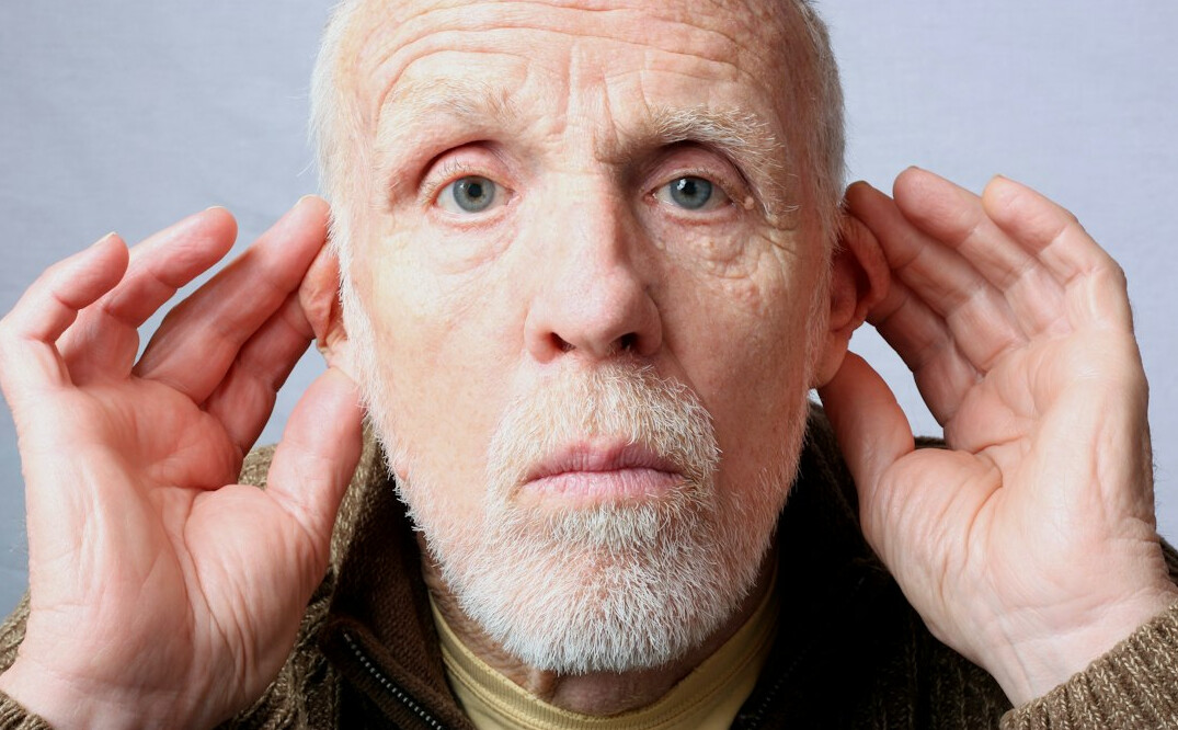 person listening attentively