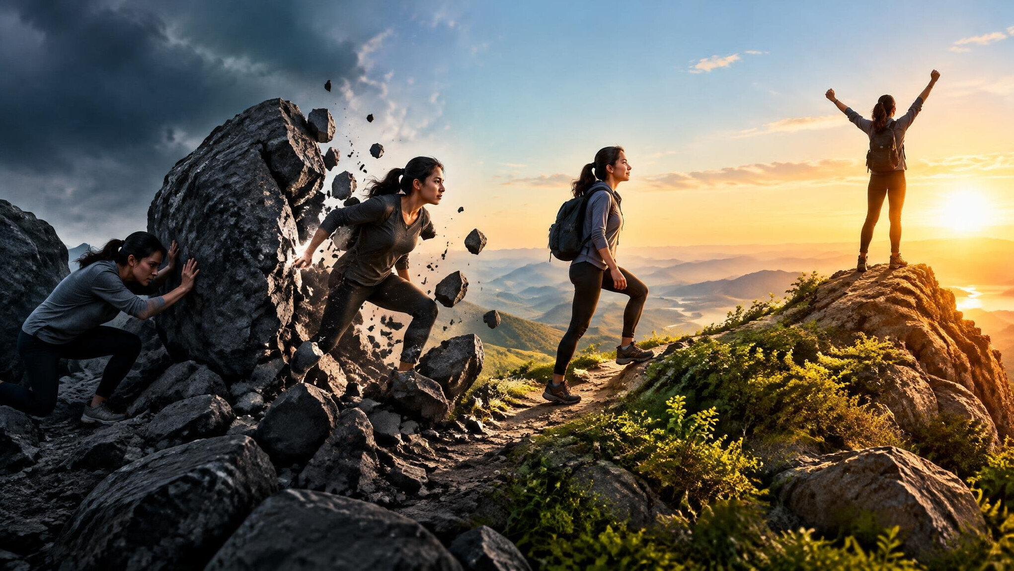 person transforming challenges